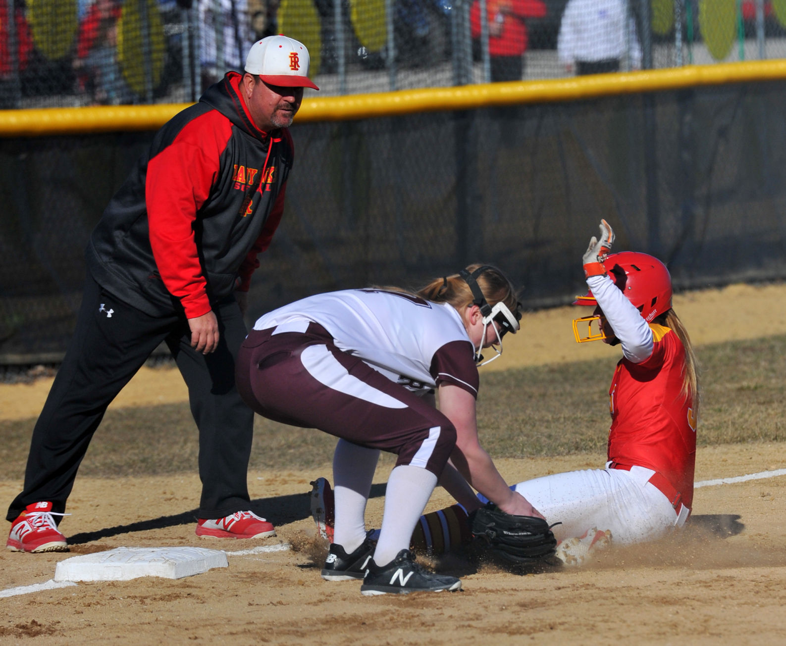 Rock Island at Rockridge softball